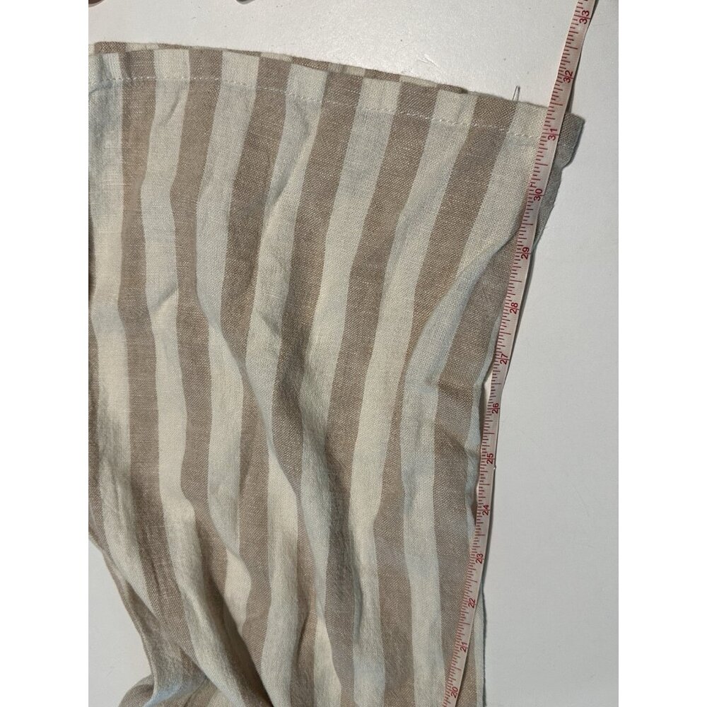 rsq womans large linen blend striped wide leg pants Cargo Beach Vacation - Picture 8 of 8